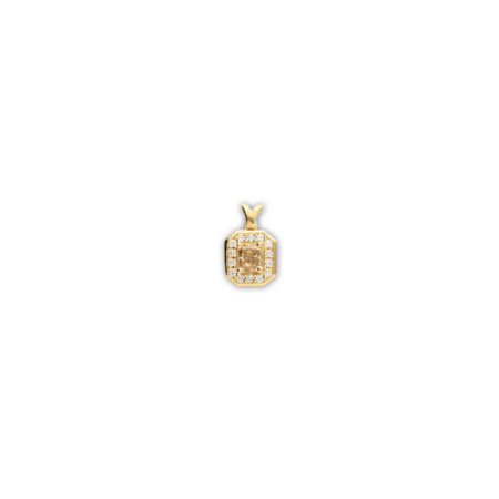 Colgante Oro Amarillo Y Diamantes. Género: Mujer. Material: Oro amarillo. Piedras: Diamantes