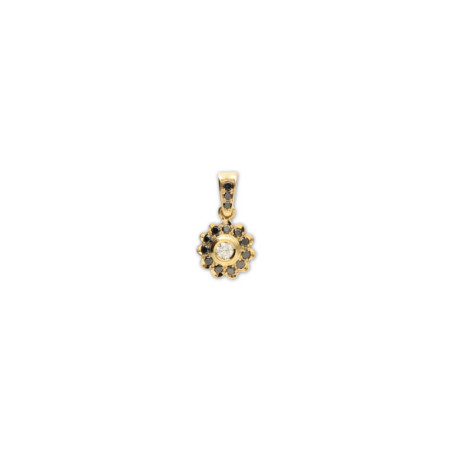 Colgante Oro Amarillo Y Diamantes. Género: Mujer. Material: Oro amarillo. Piedras: Diamantes