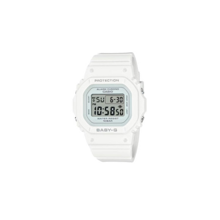 Reloj Casio Baby-G BGD-565-7ER. Género: Mujer,Niña,Niño. Material: Resina. Tamaño: De 32mm a 38mm. Correa: Resina. Color esfera: Blanco. Estilo: Casual. Movimiento: Cuarzo. Características técnicas: Hora y segundero,Calendario,Digital