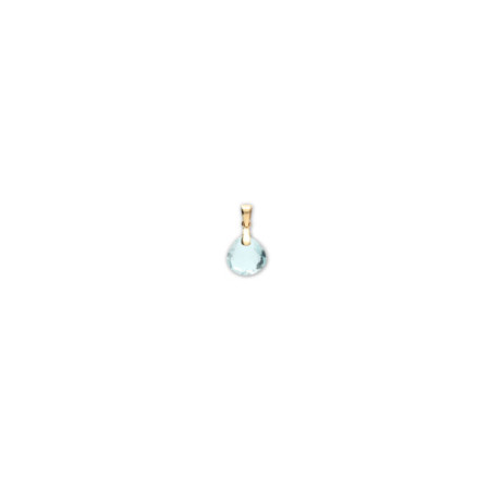 Colgante Oro Amarillo Y Topacio. Género: Mujer. Material: Oro amarillo. Piedras: Topacio azul