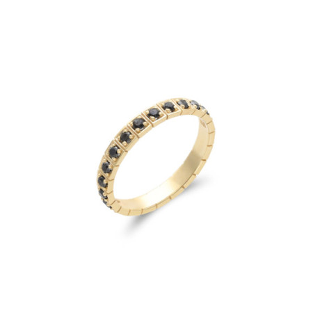 Anillo Oro Amarillo Y Diamantes. Género: Mujer. Material: Oro amarillo. Piedras: Diamantes