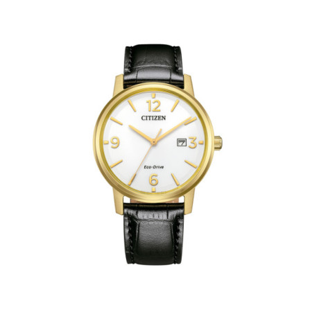 Reloj Citizen Eco Drive Pair BM6756-01A. Género: Hombre. Material: Acero. Tamaño: De 39mm a 42mm. Correa: Piel. Color esfera: Blanco. Estilo: Clásico. Movimiento: Eco Drive. Características técnicas: Hora y segundero,Calendario,Reserva de marcha