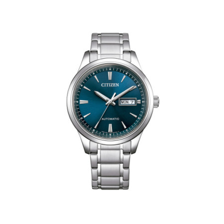Reloj Citizen Mecha NY4058-79L. Género: Hombre. Material: Acero. Tamaño: De 39mm a 42mm. Correa: Acero. Color esfera: Azul. Estilo: Casual,Cocktail. Movimiento: Automático. Características técnicas: Hora y segundero,Calendario,Reserva de marcha