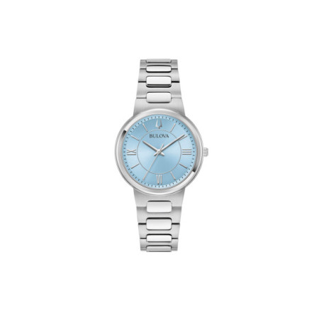 Reloj Bulova Classic Misc Lady 96L336. Género: Mujer. Material: Acero. Tamaño: De 32mm a 38mm. Correa: Acero. Color esfera: Azul. Estilo: Clásico,Cocktail. Movimiento: Cuarzo. Características técnicas: Hora y segundero