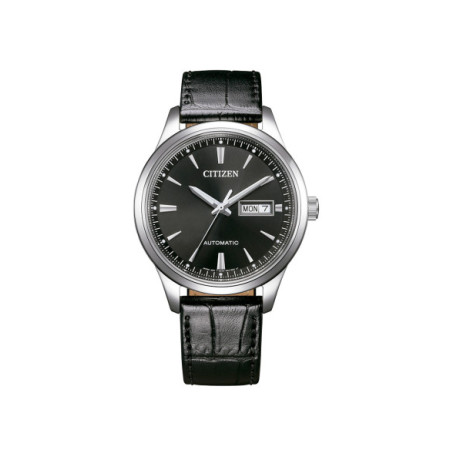 Reloj Citizen Mecha NY4058-09A. Género: Hombre. Material: Acero. Tamaño: De 39mm a 42mm. Correa: Piel. Color esfera: Negro. Estilo: Clásico,Cocktail. Movimiento: Automático. Características técnicas: Hora y segundero,Calendario,Reserva de marcha