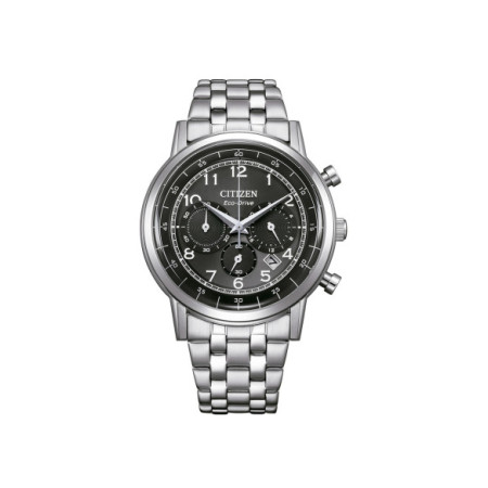 Reloj Citizen Chrono CA4630-53E. Género: Hombre. Material: Acero. Tamaño: De 39mm a 42mm. Correa: Acero. Color esfera: Negro. Estilo: Casual. Movimiento: Eco Drive. Características técnicas: Hora y segundero,Calendario,Cronógrafo,Reserva de marcha