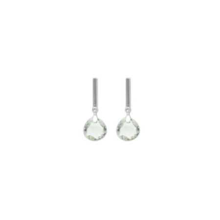 Pendientes Oro Blanco Y Amatista. Género: Mujer. Material: Oro blanco. Piedras: Amatistas