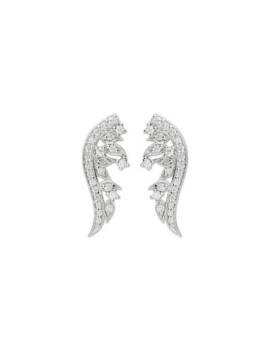 Pendientes Oro Blanco Y Diamantes