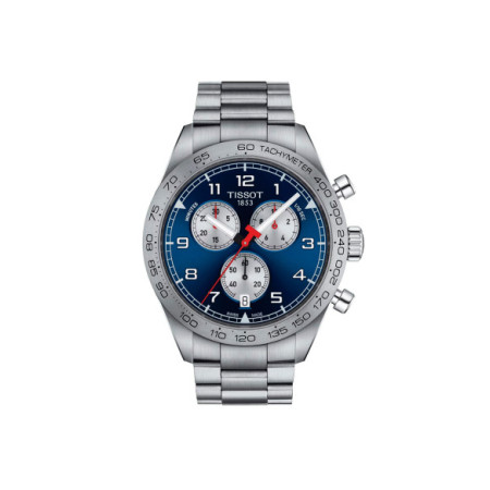 Reloj Tissot PRS 516 Chronograph T131.617.11.042.00. Género: Hombre. Material: Acero. Tamaño: De 43mm a 46mm. Correa: Acero. Color esfera: Azul. Estilo: Casual. Movimiento: Cuarzo. Características técnicas: Hora y segundero,Calendario,Cronógrafo