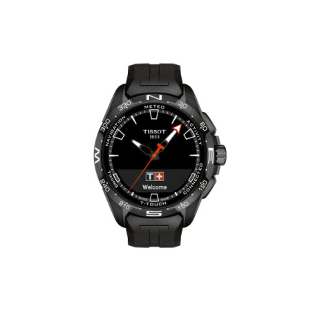 Reloj Tissot T-Touch Connect Solar T121.420.47.051.03. Género: Hombre. Material: Cerámica,Titanio. Tamaño: Más de 46mm. Correa: Caucho. Color esfera: Otros. Estilo: Deportivo,Tecnológico. Movimiento: Cuarzo,Solar. Características técnicas: Digital,Multifunción