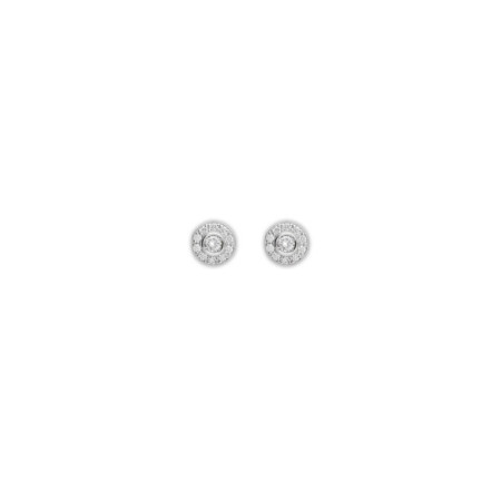 Pendientes Oro Blanco Y Diamantes. Género: Mujer. Material: Oro blanco. Piedras: Diamantes