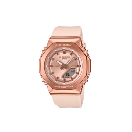 Reloj Casio G-Shock GM-S2110PG-4AER. Género: Mujer. Material: Acero,Resina. Tamaño: De 39mm a 42mm. Correa: Resina. Color esfera: Rosa. Estilo: Casual. Movimiento: Cuarzo. Características técnicas: Hora y segundero,Calendario,Digital