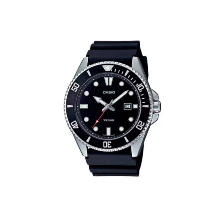 Reloj Casio MDV-107-1A1VEF. Género: Hombre. Material: Acero. Tamaño: De 43mm a 46mm. Correa: Resina. Color esfera: Negro. Estilo: Deportivo. Movimiento: Cuarzo. Características técnicas: Hora y segundero,Calendario