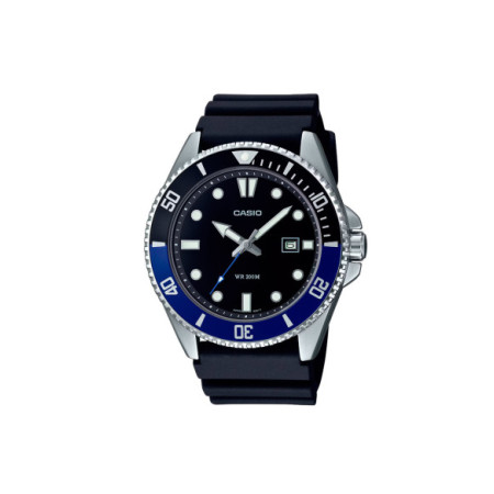 Reloj Casio MDV-107-1A2VEF. Género: Hombre. Material: Acero. Tamaño: De 43mm a 46mm. Correa: Resina. Color esfera: Negro. Estilo: Deportivo. Movimiento: Cuarzo. Características técnicas: Hora y segundero,Calendario