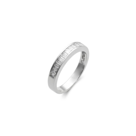 Anillo Oro Blanco Y Diamantes. Género: Mujer. Material: Oro blanco. Piedras: Diamantes