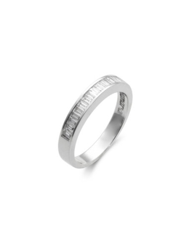 Anillo Oro Blanco Y Diamantes