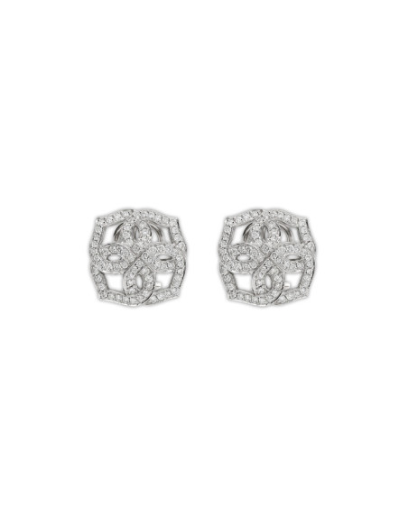 Pendientes Oro Blanco Y Diamantes