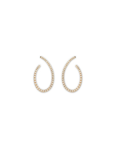 Pendientes Oro Amarillo Y Diamantes