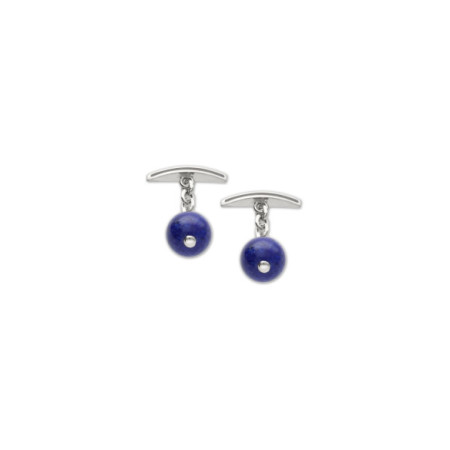 Gemelos Plata Y Lapislázuli. Género: Hombre. Material: Plata. Piedras: Laspislazuli