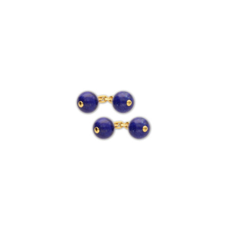 Gemelos Plata Chapada Y Lapislázuli. Género: Hombre. Material: Plata chapada. Piedras: Laspislazuli