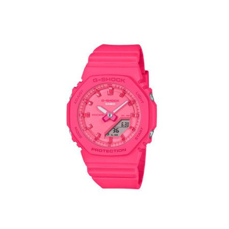 Reloj Casio G-Shock GMA-P2100PP-4AER. Género: Mujer,Niña. Material: Resina. Tamaño: De 39mm a 42mm. Correa: Resina. Color esfera: Rosa. Estilo: Casual,Deportivo. Movimiento: Cuarzo. Características técnicas: Hora y segundero,Digital,Multifunción