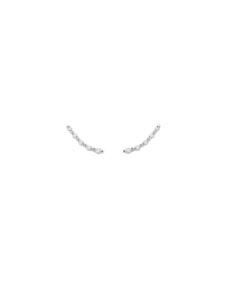 Pendientes Oro Blanco Y Diamantes