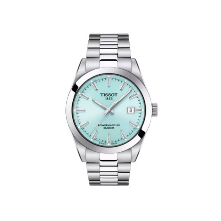 Reloj Tissot Gentleman Powermatic 80 T127.407.11.351.00. Género: Hombre. Material: Acero. Tamaño: De 39mm a 42mm. Correa: Acero. Color esfera: Azul. Estilo: Clásico,Cocktail. Movimiento: Automático. Características técnicas: Hora y segundero,Calendario,Reserva de marcha