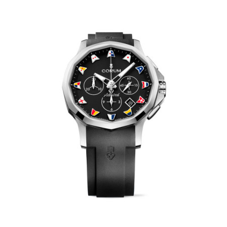 Reloj Corum Admiral 42 Crono 984.111.20.F371.AN52. Género: Hombre. Material: Acero. Tamaño: De 39mm a 42mm. Correa: Acero. Color esfera: Negro. Estilo: Casual,Deportivo. Movimiento: Automático. Características técnicas: Calendario,Cronógrafo,Hora y segundero