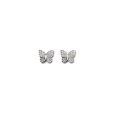 Pendientes Oro Blanco, Diamantes Y Coral. Género: Mujer. Material: Oro blanco. Piedras: Diamantes,Coral