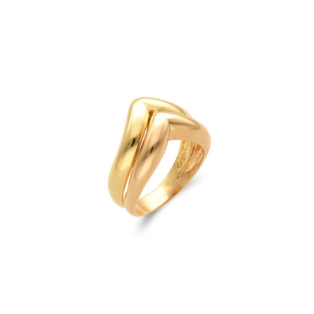 Anillo Oro Amarillo Y Oro Rosa. Género: Mujer. Material: Oro amarillo,Oro rosa. Piedras: Sin gemas