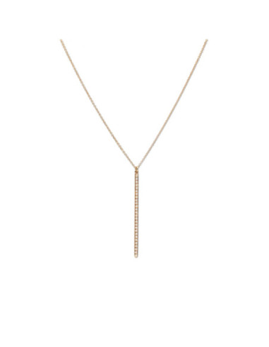 Cadena-Colgante Oro Rosa Y Diamantes
