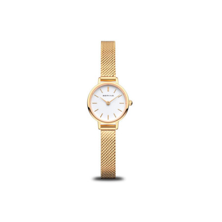 Reloj Bering Classic 11022-334. Género: Mujer. Material: Acero. Tamaño: Menos de 32mm. Correa: Acero. Color esfera: Blanco. Estilo: Clásico. Movimiento: Cuarzo. Características técnicas: Solo hora