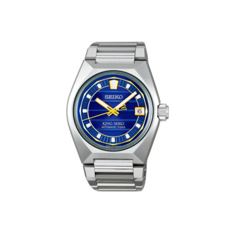 Reloj King Seiko SLA083J1. Género: Hombre. Material: Acero. Tamaño: De 39mm a 42mm. Correa: Acero. Color esfera: Otros. Estilo: Cocktail,Casual. Movimiento: Automático. Características técnicas: Hora y segundero,Calendario,Reserva de marcha