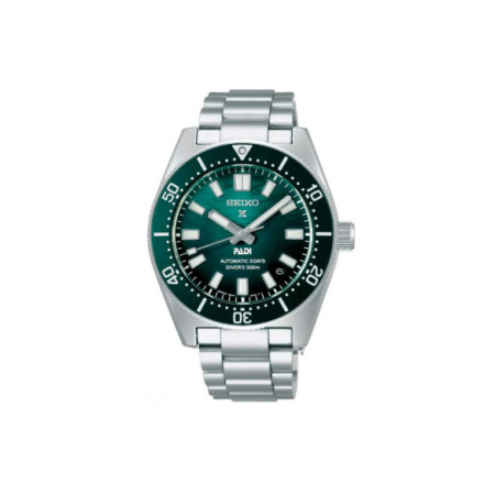 Reloj Seiko Prospex Mar PADI Special Edition SPB501J1. Género: Hombre. Material: Acero. Tamaño: De 39mm a 42mm. Correa: Acero. Color esfera: Verde. Estilo: Deportivo. Movimiento: Automático. Características técnicas: Hora y segundero,Calendario,Reserva de marcha