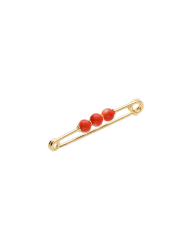 Alfiler Oro Amarillo Coral