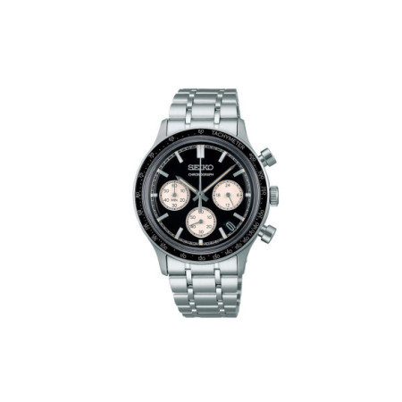Reloj Seiko Sport SSB479P1. Género: Hombre. Material: Acero. Tamaño: De 32mm a 38mm. Correa: Acero. Color esfera: Negro. Estilo: Deportivo. Movimiento: Cuarzo. Características técnicas: Hora y segundero,Calendario,Cronógrafo