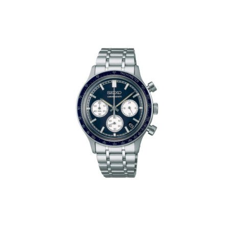 Reloj Seiko Sport SSB477P1. Género: Hombre. Material: Acero. Tamaño: De 32mm a 38mm. Correa: Acero. Color esfera: Azul. Estilo: Deportivo. Movimiento: Cuarzo. Características técnicas: Hora y segundero,Calendario,Cronógrafo