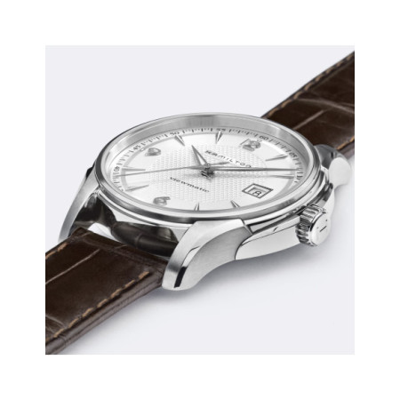 Reloj Hamilton Jazzmaster Viewmatic Auto H32515555. Género: Hombre,Mujer. Material: Acero. Tamaño: De 39mm a 42mm. Correa: Piel. Color esfera: Plata. Estilo: Clásico,Casual. Movimiento: Automático. Características técnicas: Calendario,Hora y segundero