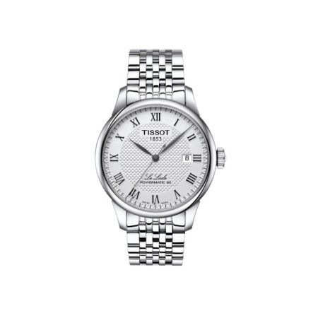 Reloj Tissot Le Locle Powermatic 80 T006.407.11.033.00. Género: Hombre. Material: Acero. Tamaño: De 39mm a 42mm. Correa: Acero. Color esfera: Plata. Estilo: Clásico. Movimiento: Automático. Características técnicas: Hora y segundero,Calendario