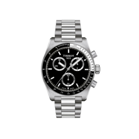 Reloj Tissot PR516 Chronograph T149.417.11.051.00. Género: Hombre. Material: Acero. Tamaño: De 39mm a 42mm. Correa: Acero. Color esfera: Negro. Estilo: Casual,Deportivo. Movimiento: Cuarzo. Características técnicas: Hora y segundero,Cronógrafo