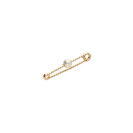 Alfiler Oro Amarillo Y Perla. Género: Mujer,Niña,Niño. Material: Oro amarillo. Piedras: Perlas