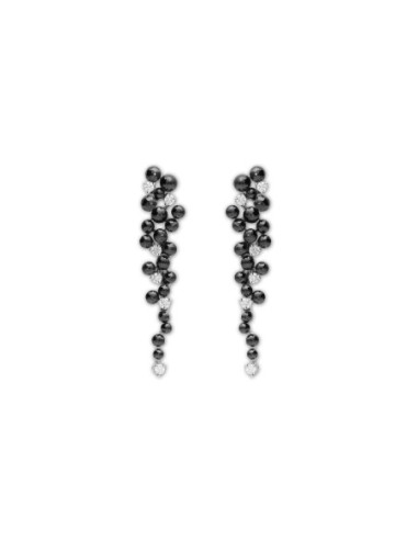 Pendientes Oro Blanco Y Diamantes