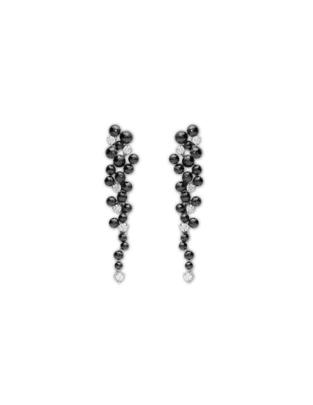 Pendientes Oro Blanco Y Diamantes