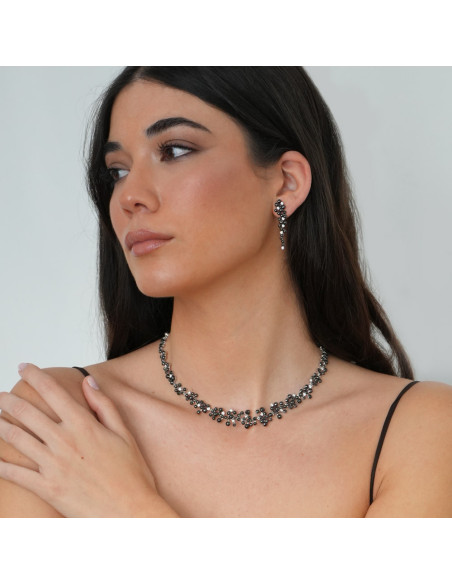 Pendientes Oro Blanco Y Diamantes