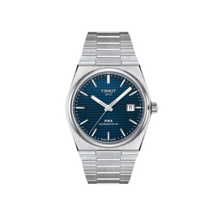 Reloj Tissot PRX Powermatic 80 T137.407.11.041.00. Género: Hombre. Material: Acero. Tamaño: De 39mm a 42mm. Correa: Acero. Color esfera: Azul. Estilo: Casual. Movimiento: Automático. Características técnicas: Hora y segundero,Calendario,Reserva de marcha