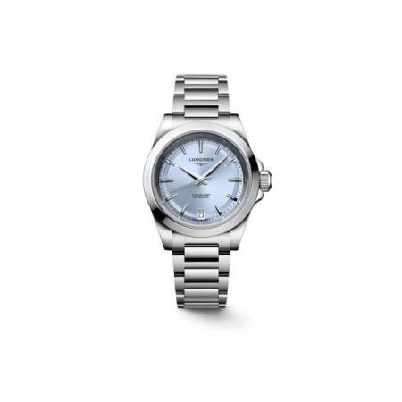 Reloj Longines Conquest L3.430.4.92.6. Género: Mujer. Material: Acero. Tamaño: De 32mm a 38mm. Correa: Acero. Color esfera: Azul. Estilo: Casual,Cocktail. Movimiento: Automático. Características técnicas: Hora y segundero,Calendario,Reserva de marcha