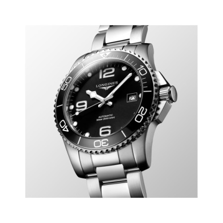Reloj Longines Hydroconquest L3.781.4.56.6. Género: Hombre. Material: Acero. Tamaño: De 39mm a 42mm. Correa: Acero. Color esfera: Negro. Estilo: Casual. Movimiento: Automático. Características técnicas: Hora y segundero,Calendario,Reserva de marcha