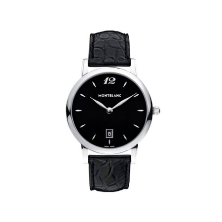 Reloj Montblanc Star Classique 108769. Género: Hombre,Mujer. Material: Acero. Tamaño: De 39mm a 42mm. Correa: Piel. Color esfera: Negro. Estilo: Casual,Clásico. Movimiento: Cuarzo. Características técnicas: Hora y segundero,Calendario