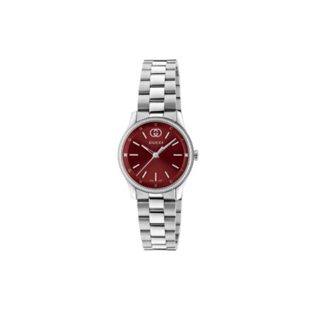 Reloj Gucci G-Timeless YA1265069. Género: Mujer. Material: Acero. Tamaño: Menos de 32mm. Correa: Acero. Color esfera: Otros. Estilo: Clásico. Movimiento: Cuarzo. Características técnicas: Hora y segundero