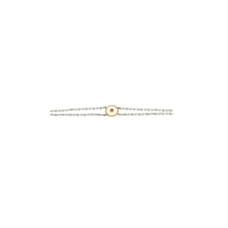 Pulsera Oro Amarillo-Blanco Con Zafiro Y Rubí. Género: Mujer. Material: Oro amarillo,Oro blanco. Piedras: Zafiros,Rubies